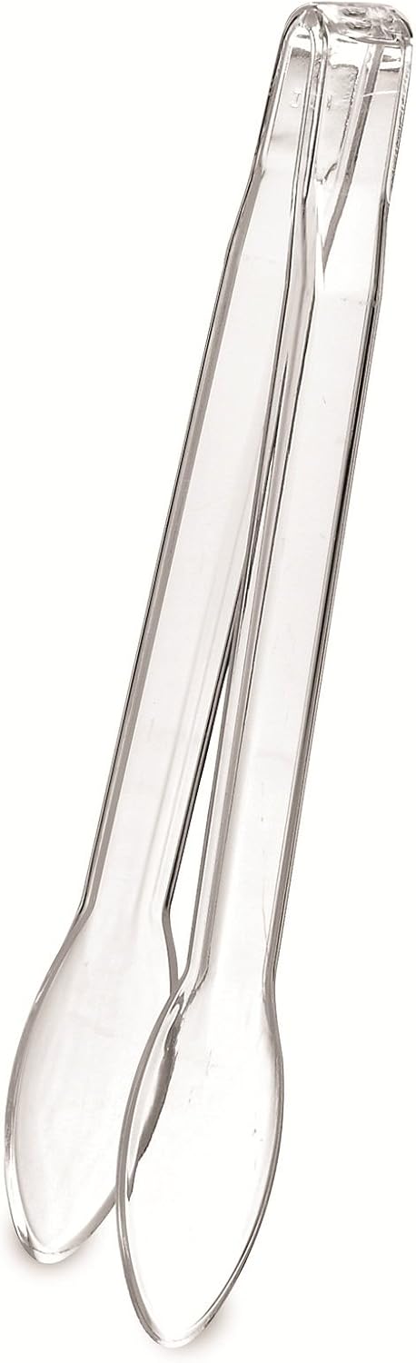 EMI Yoshi EMI-203C Plastic Salad Tong, 12-Inch, Clear, 48 Per Case