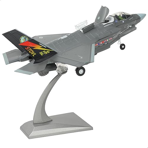 F-35 Lightning II - Kit de modelo de avión fundido a presión a escala 172 con soporte, regalo para pilotos militares (F-35B Marine Corps)