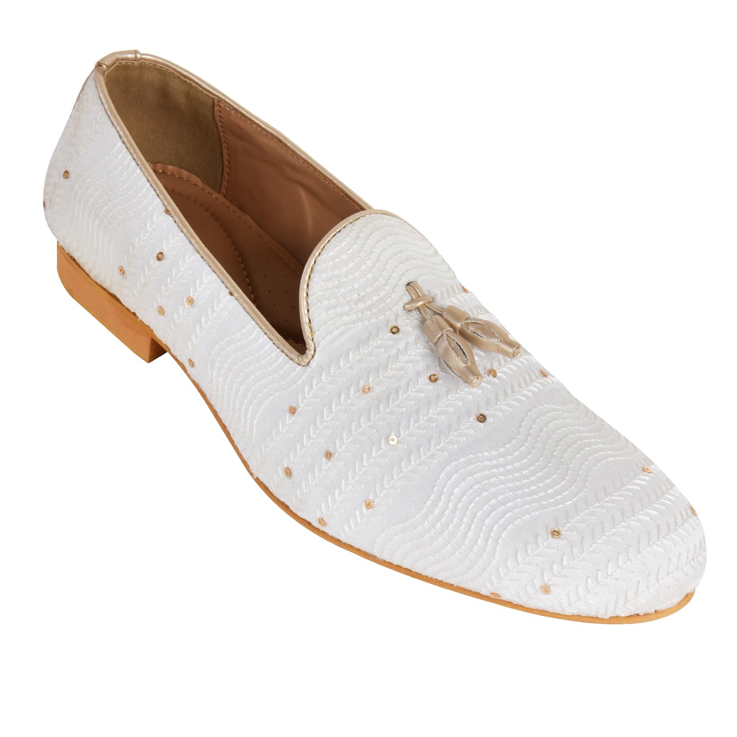 Tanny Shoes Mens Fabric Material White Color Jutti and Mojri for Bridal Party Casual (B0D22RW4ZF) Amazon Price History, Amazon Price Tracker