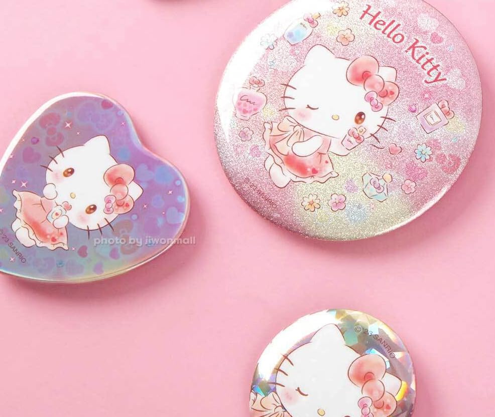 HELLOKITTY's Lovely Badges Set - 3 Adorable Badges in Assorted Designs - To Decorate Apparel, Bags, Purses, and Accessories4