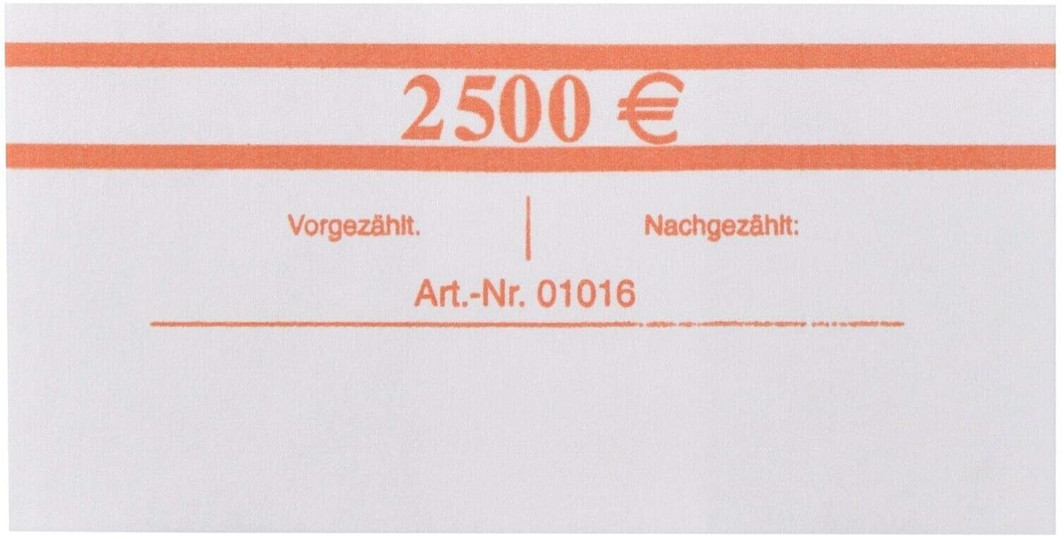 50 Euro Banderolen - Geldbanderole Papier für Geldbündel - Geldscheine