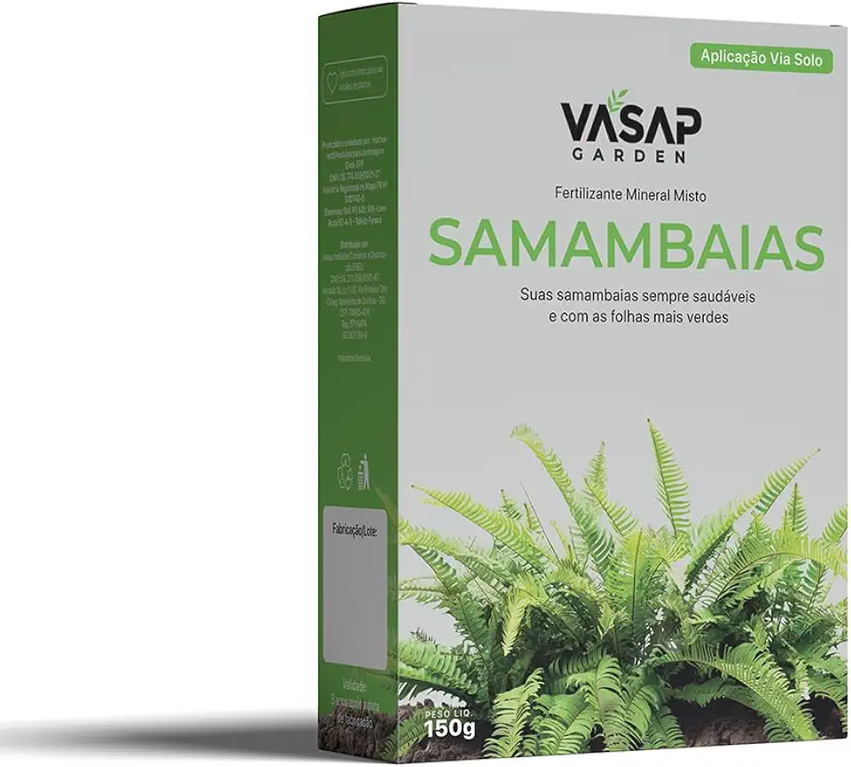 Vasap Fertilizante Mineral Misto Fertilizante Samambaia Caixa 150Gr