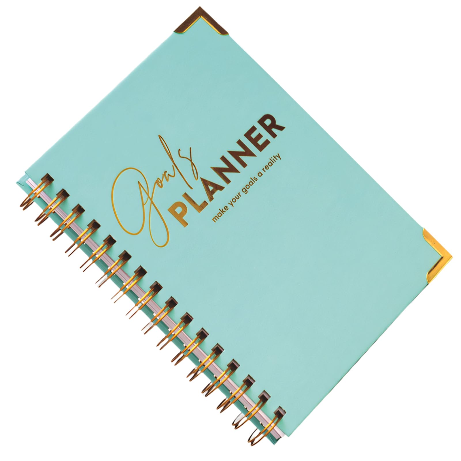Agenda premium con copertina rigida con pagine degli obiettivi annuali e sezioni per appunti gestione efficace del Agenda premium con copertina rigida con sezioni mensili settimanali