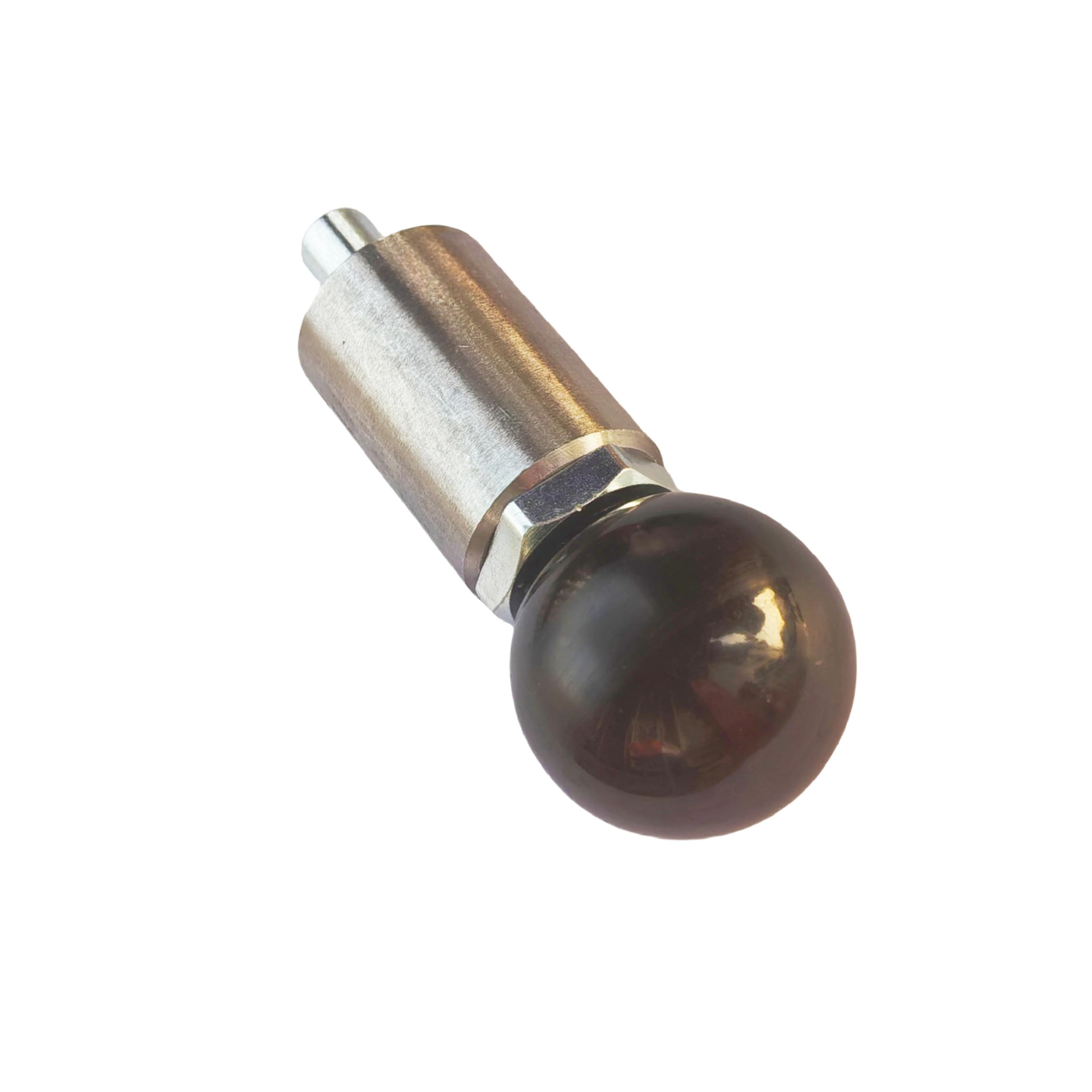 Handle Locking Spring-Loaded Pull pin, Welded Steel Body Column Positioning pin,Black Handle Lever knob (1, Q-Handle Dia:1/2in)