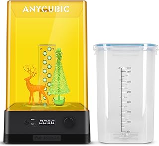 ANYCUBIC Wash and Cure 2.0 Machine for LCD/DLP/SLA Resin 3D Printing Models, 2 in 1 Wash and Cure Station, UV Resin Washing Bucket and UV Curing Dryer with Rotary Curing Turntable