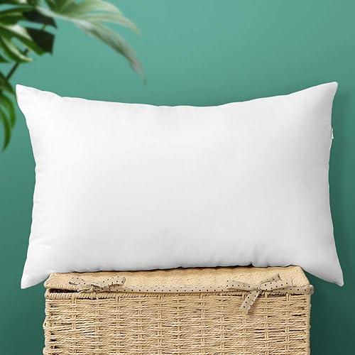 Miniatura 1 de OTOSTAR Juego de 1 cojín de 12 x 20 pulgadas relleno de cojín de forma cuadrada para sofá cama rellenos de almohadas decorativos de interiores