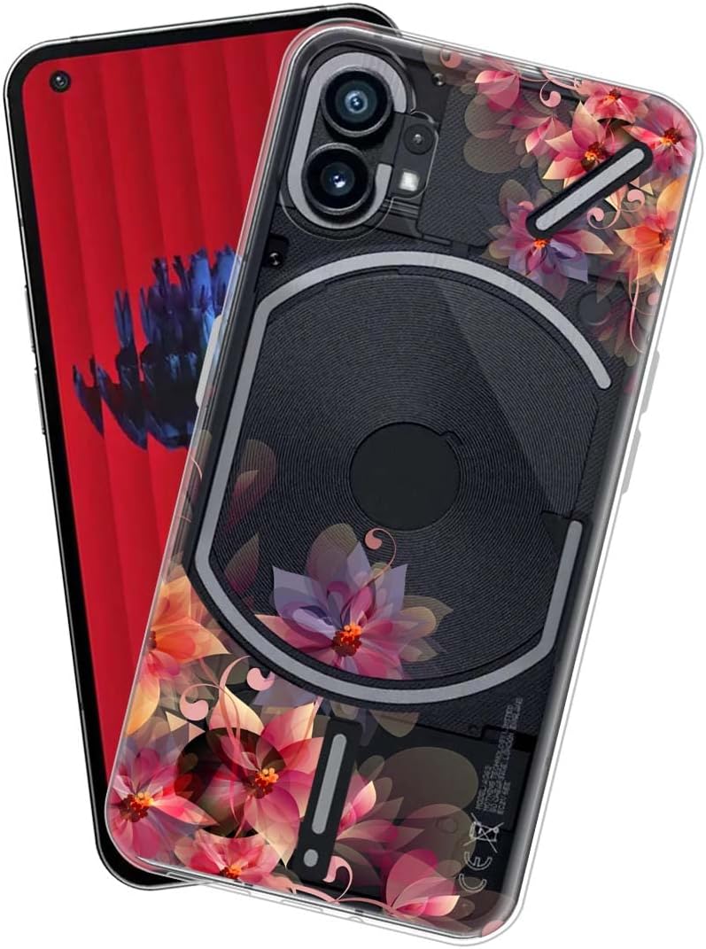 Fashionury Back Cover for Nothing Phone 1 Designer | Printed|Transparent |Flexible| Silicon- D0055