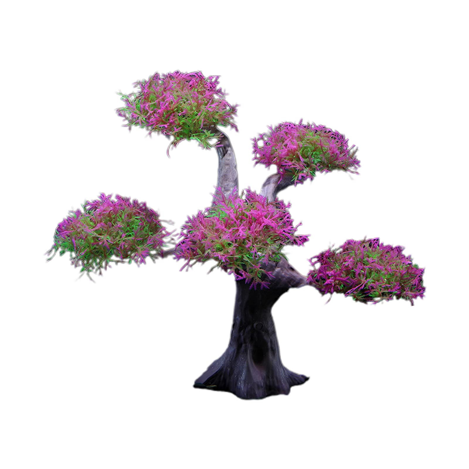Msioytog Wine Red Artificial Green Aquatic Plant Aquarium Decors Landscape For Beautify Aquariums Landscap Hiding Plant Fish Aquarium Decorations