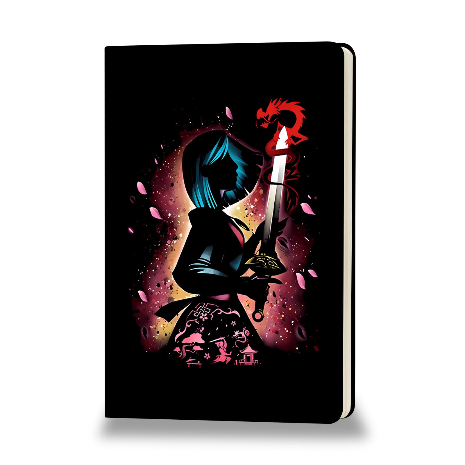 YWQBZ Princess Gift Princess Lover Leather Journal Birthday Gift Villain Character Writing Diary Movie Lover Gift (Mulan)