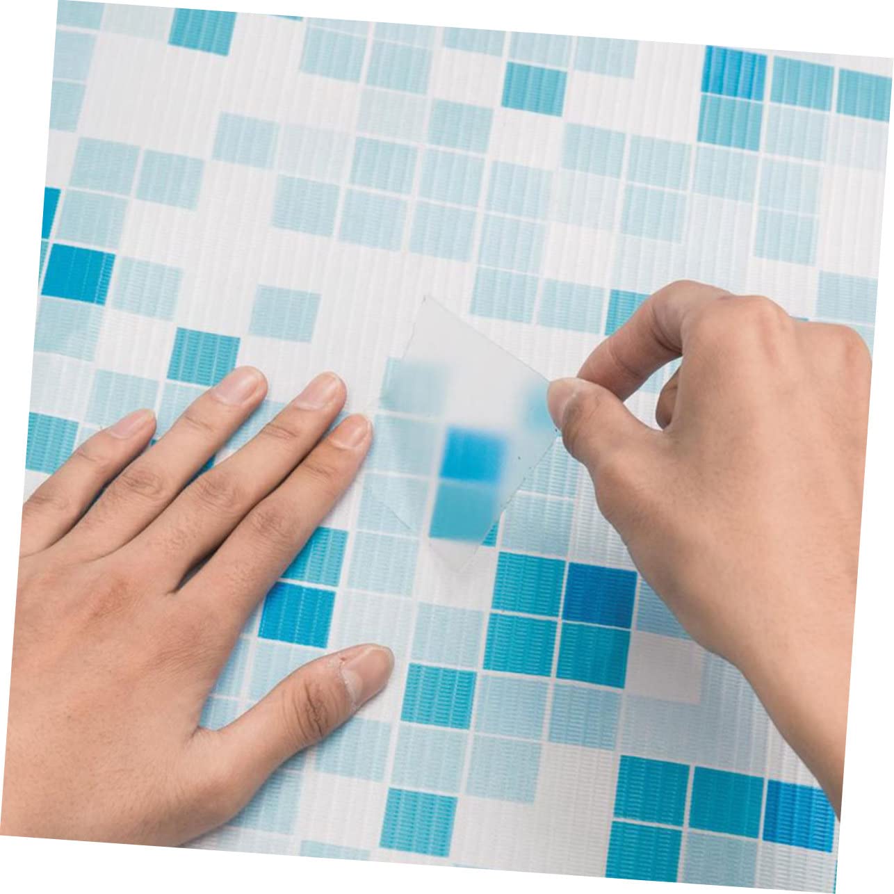 Milisten 5 Rouleaux Subvention De Réparation De Piscine Gonflable Bouée d'eau Jouets Anneaux Outil De Kayak Patch Anneau De Natation en PVC Outil De Réparation Écusson De Canoë Blanche TPP