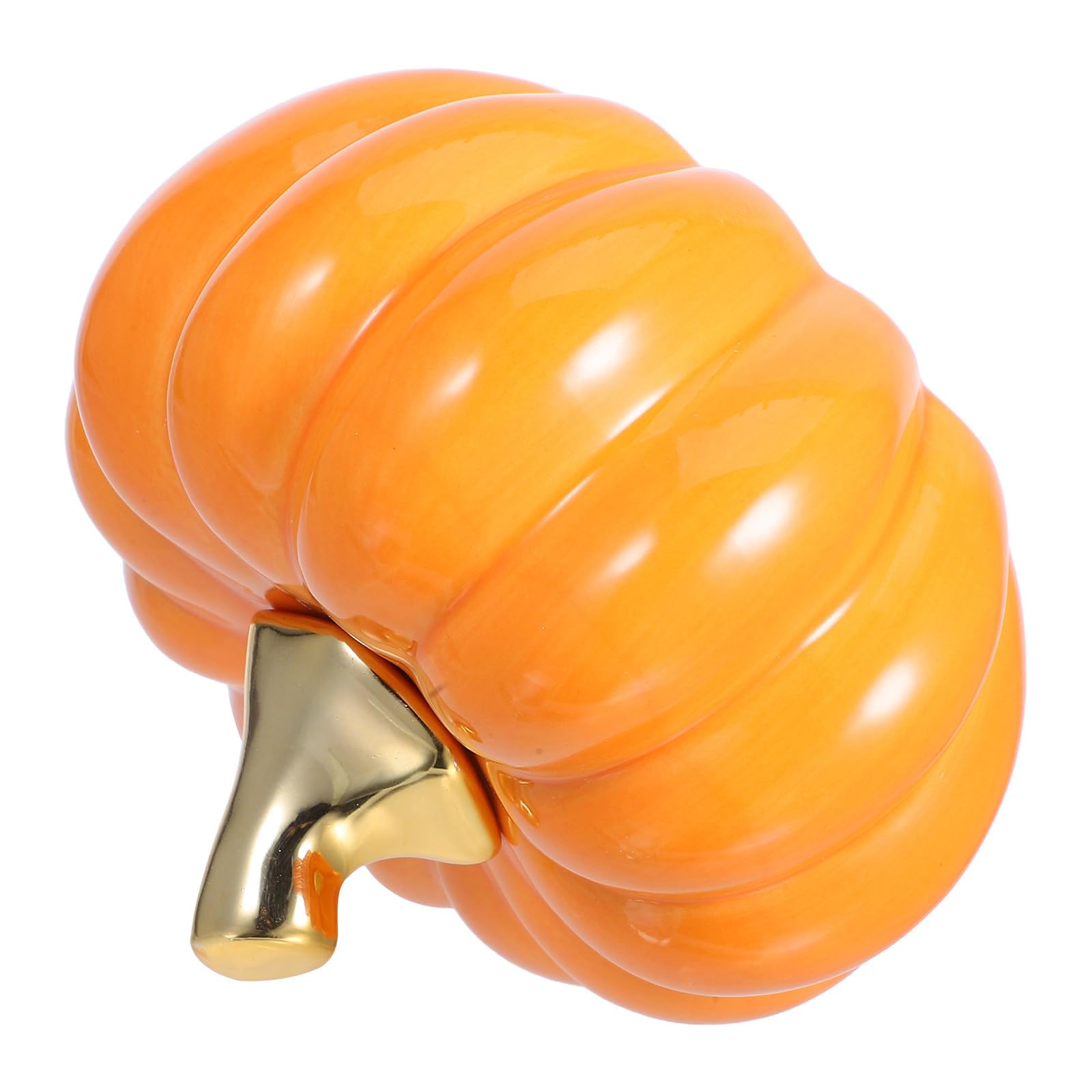 Calabaza de cerámica realista OSALADI, adorno de mesa elegante y fácil de limpiar