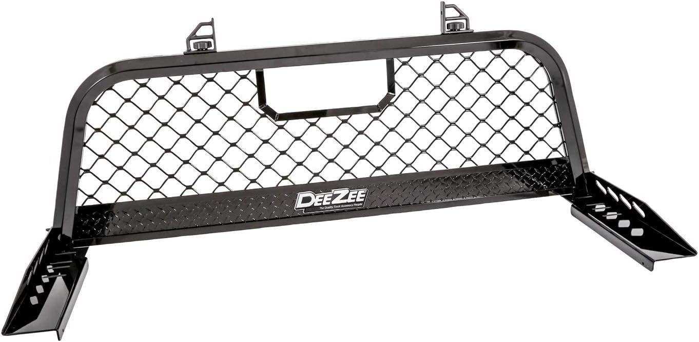 Dee Zee DZ95050RB Gloss Black Aluminum Mesh Cab Rack