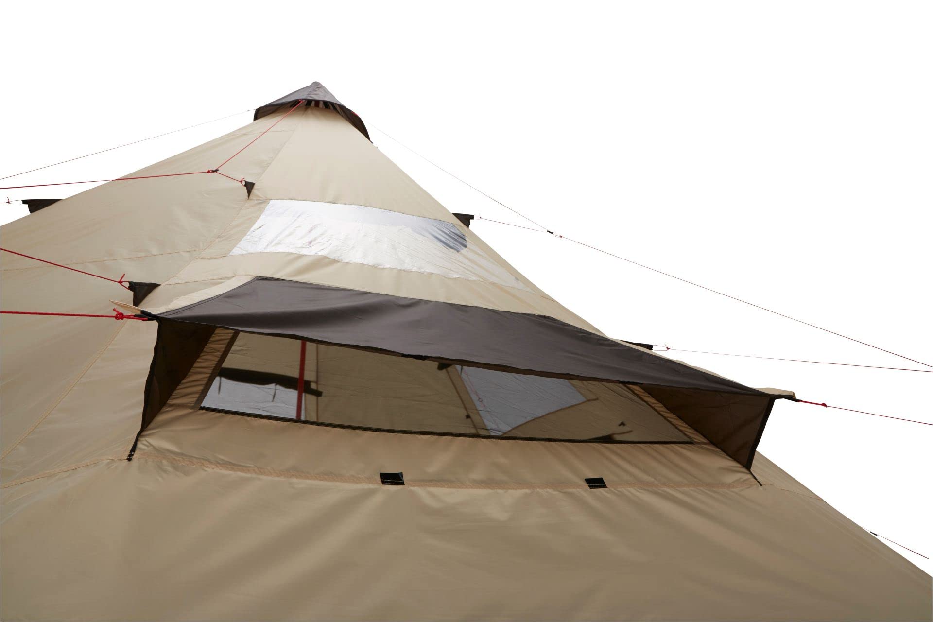 Grand Canyon BLACK FALLS 8 - tienda redonda para 8 personas | tienda familiar, tienda de grupo, tienda piramidal, tipi | Mojave Desert (beige)