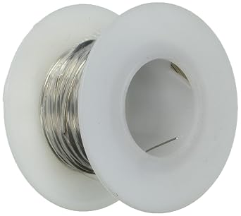 Jameco Valuepro 3819-100 توصيل الأسلاك ، 24 AWG ، شريط ناقل صلب من النحاس الملون ، 100 لتر ، فضي