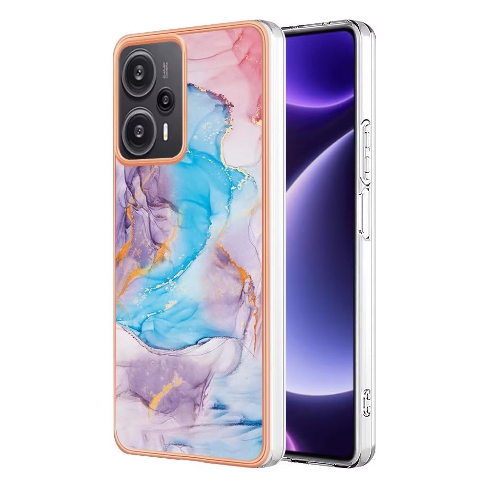 COMAKU Custodia per Xiaomi Redmi Note 12 4G Cover, con Motivo a Rilievo Design, Ultra Slim Morbido TPU + PC Silicone Antiurto Antigraffio Case - 1