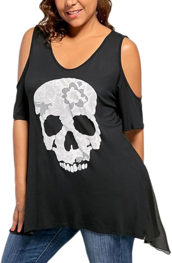 Amazon.com: iLH Clearance Tshirt,ZYooh Womens V-Neck Tops Summer Plus Size Shirts Floral Print 