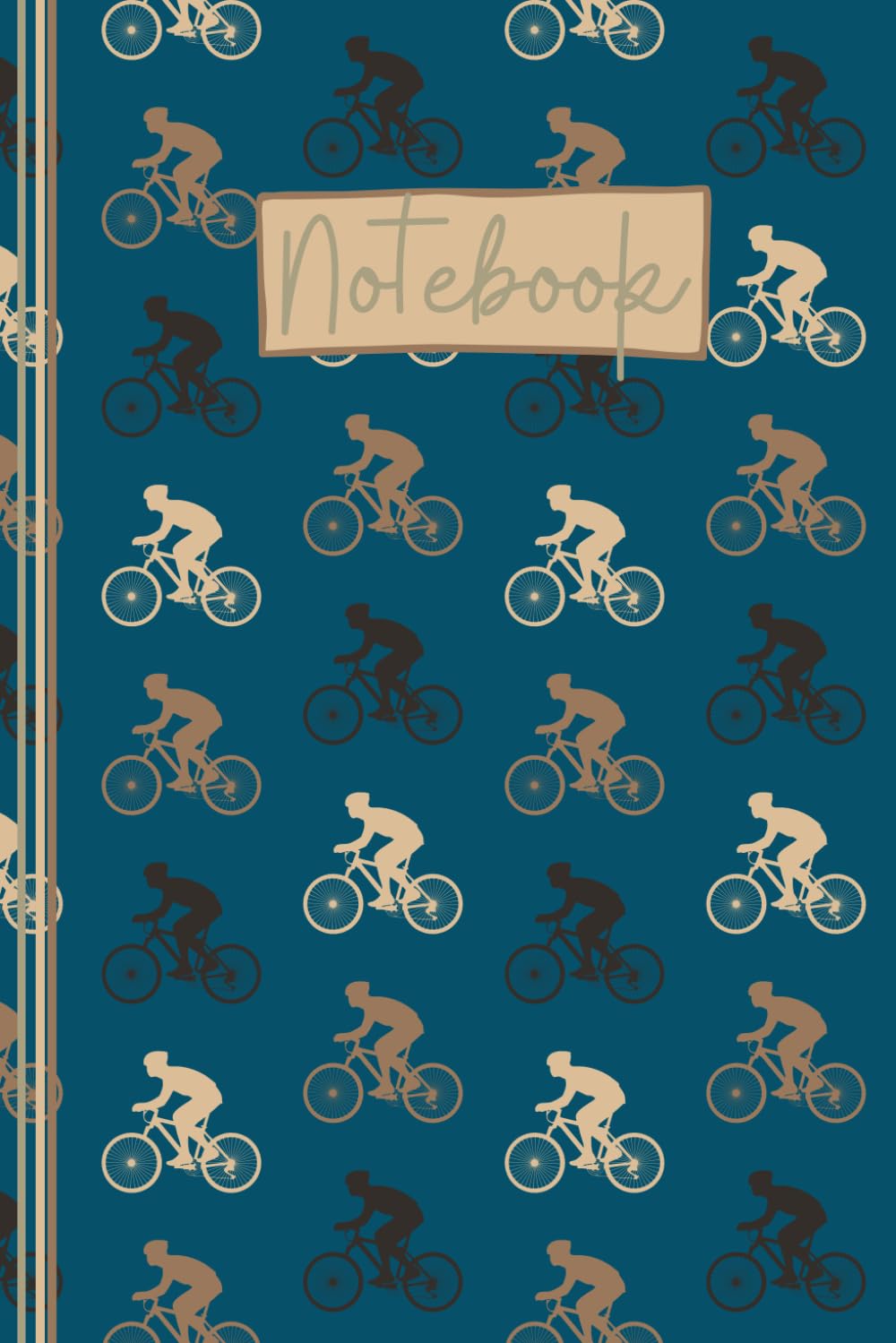 Cycling Notebook: Cute Cycling Lined Journal, The Perfect Novelty Cycling Gift for a Cyclist or Cycling Enthusiast - Blue