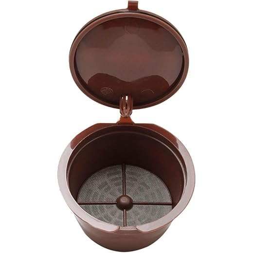 ATORSE Coffee Capsule Cup Filter Mesh Strainer Replacement Espresso Machines Parts Brown