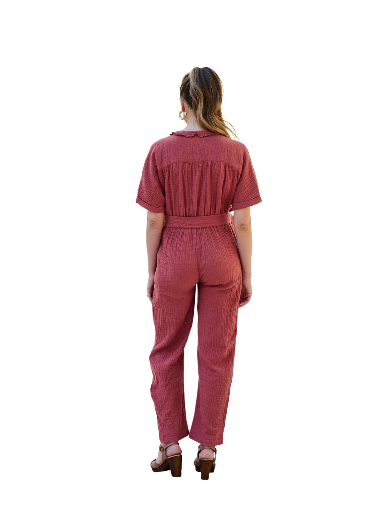ENVIE DE FRAISE Combinaison de Grossesse en Gaze de Coton Bio