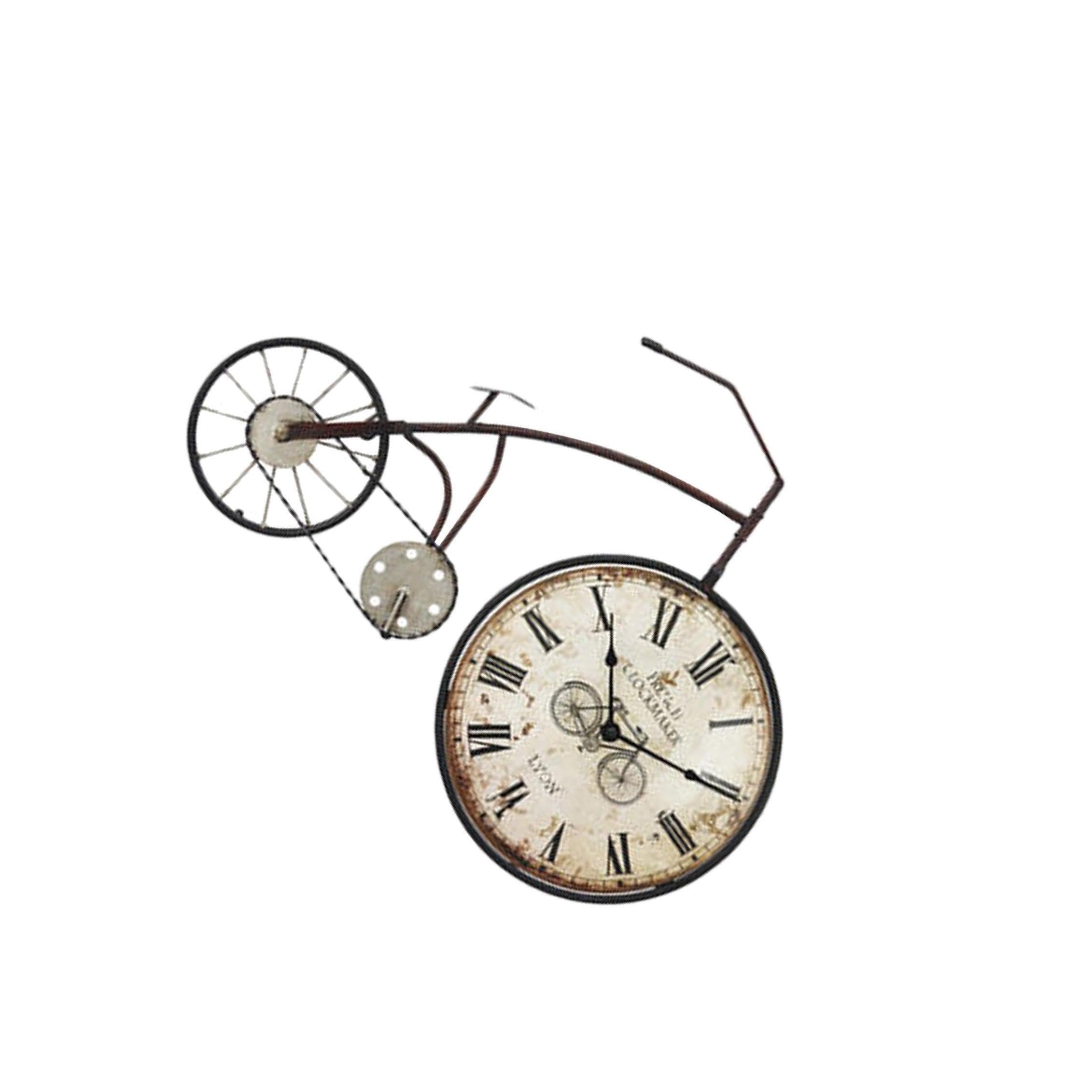 Reloj de Pared Decorativo con diseño de Bicicleta, Estilo Industrial, Apartamentos, Ideal para Mejorar el General, Metro
