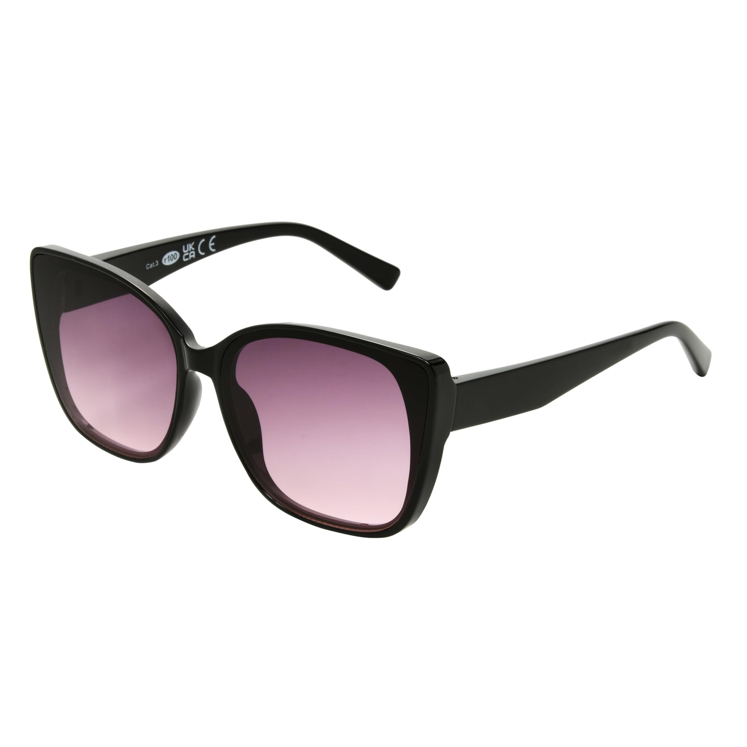 Foster Grant LA Express Tort Square Women's Sunglasses – Bold Tortoiseshell Polycarbonate Frame, Smoke Lenses, UVA-UVB Protection, Scratch-Resistant & Confidently Stylish for Everyday Wear