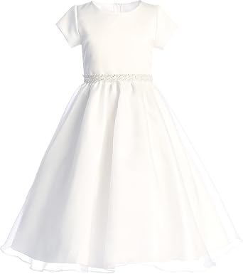 Made in USA - White First Communion Dresses for Girls 7-16 Plus Size - Vestidos de Primera Comunion para Ninas