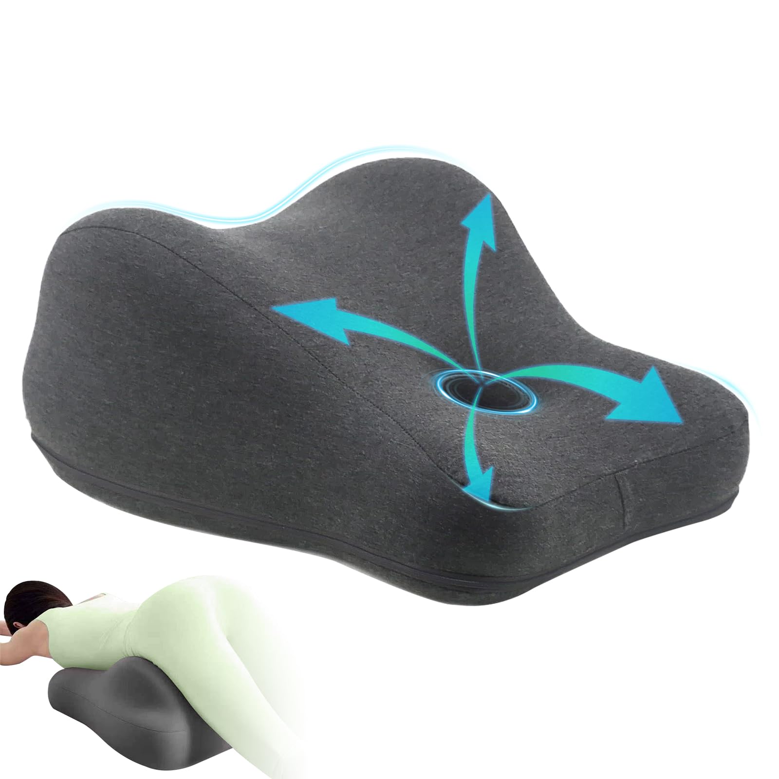 JAOGAUS Wedge Pillow, Leg Elevation Pillow, Ergonomic Back Support Pillow, Memory Foam Cuddle Cushion For Sleeping, Reading, Sitting, Promoting Blood Circulation, Ideal for Couples Intimacy