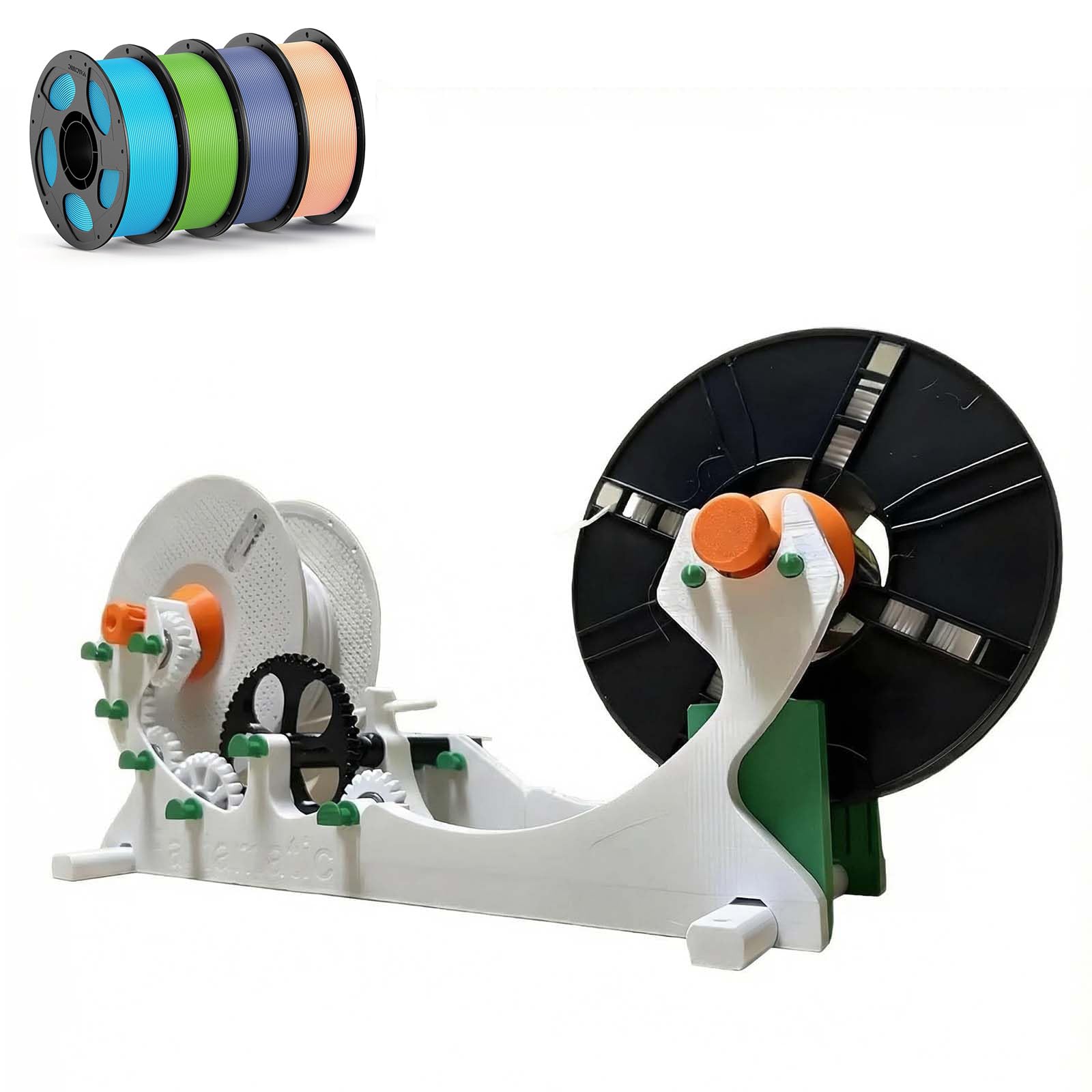 Bobinadora eléctrica de filamento para impresora 3D, rebobinadora precisa para filamento de 1 kg, bobinado uniforme para aficionados