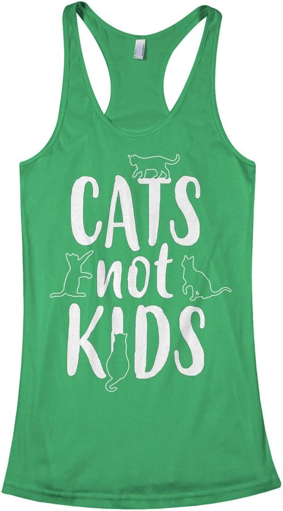 Threadrock Women's Cats Not Kids Racerback Tank Top