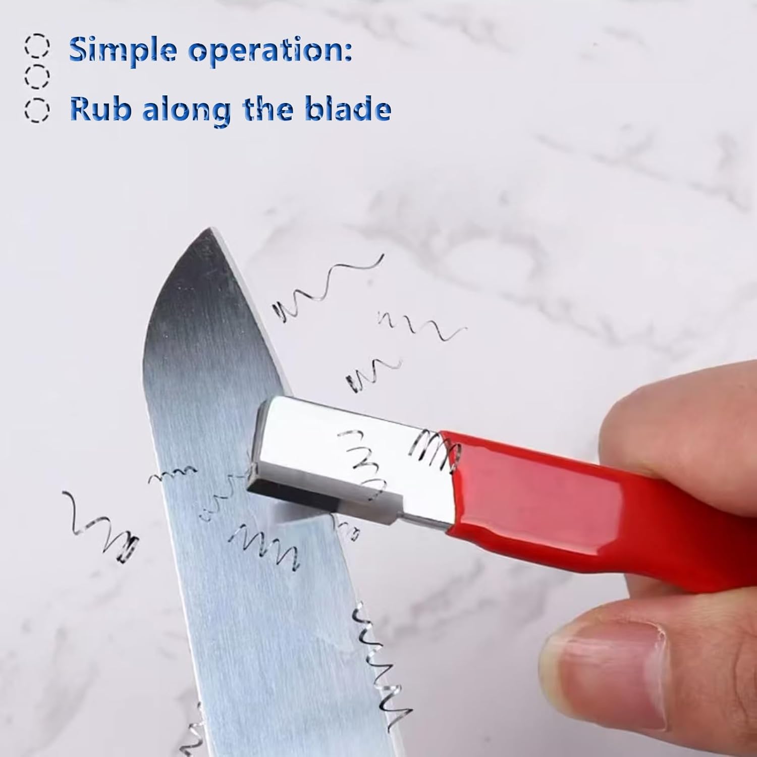 knife & scissors garden tools sharpening stone, Tungsten alloy, 1pack (1, red)
