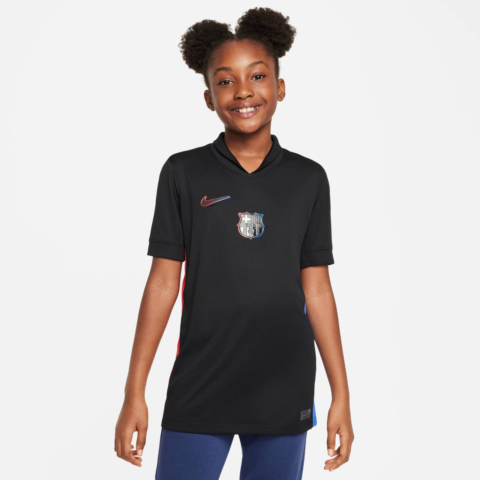 NIKE Segunda Equipación Stadium FC Barcelona 2024/25 Camiseta de Fútbol Replica Dri-fit - Niño/A Shirt Unisex niños