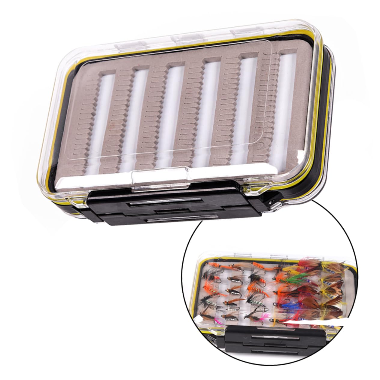 Kisangel Caja Caja De 2 Uds Caja De Señuelos Caja De Aparejos Accesorios De Caja De Aparejos De Caja De Impermeable Caja De Portátil Caja De Caja