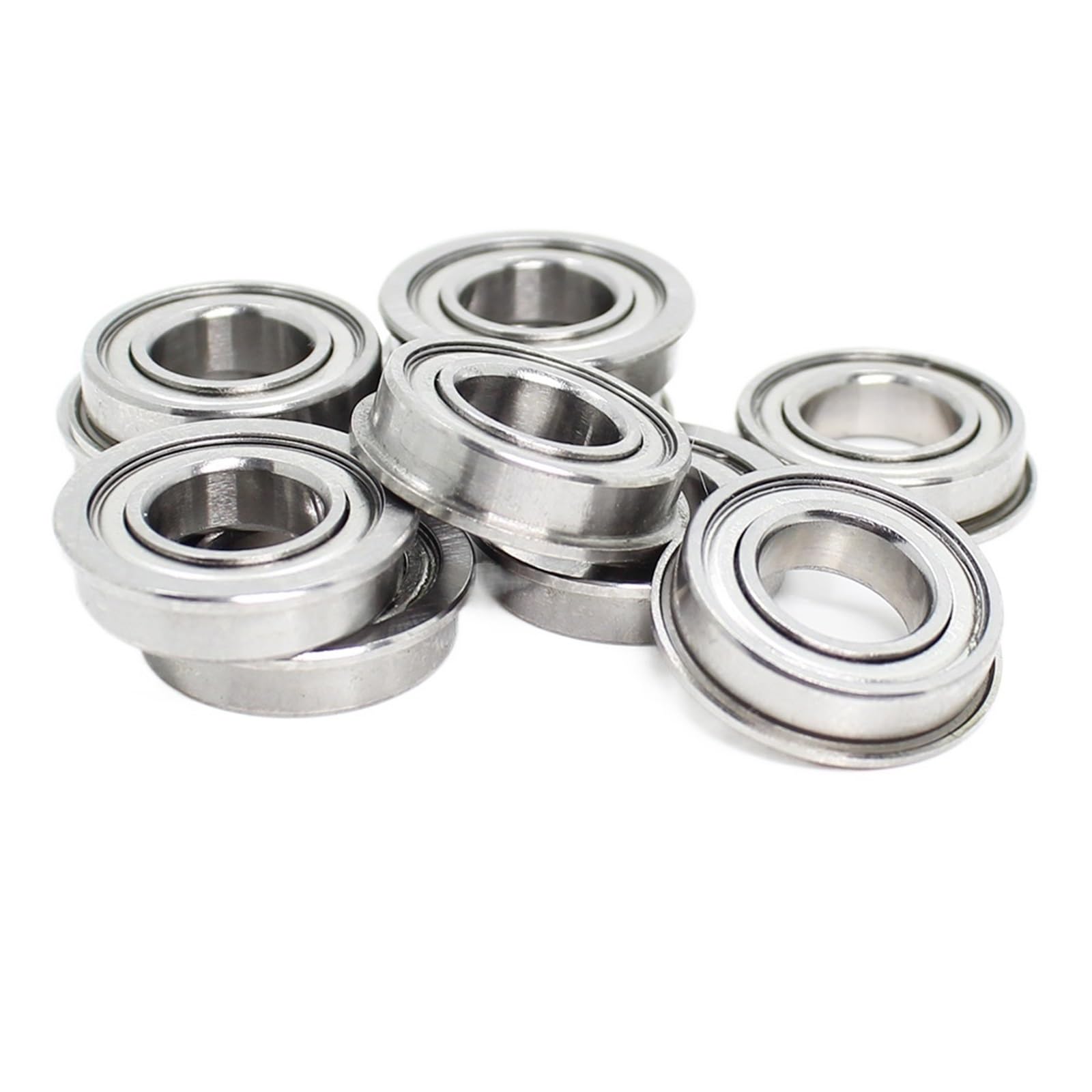 F6901ZZ Rodamiento de bolas con bridas 12x24x6 mm ABEC-1 - Paquete de 10 - Rodamientos de chumacera autoalineables duraderos for aplicaciones industriales