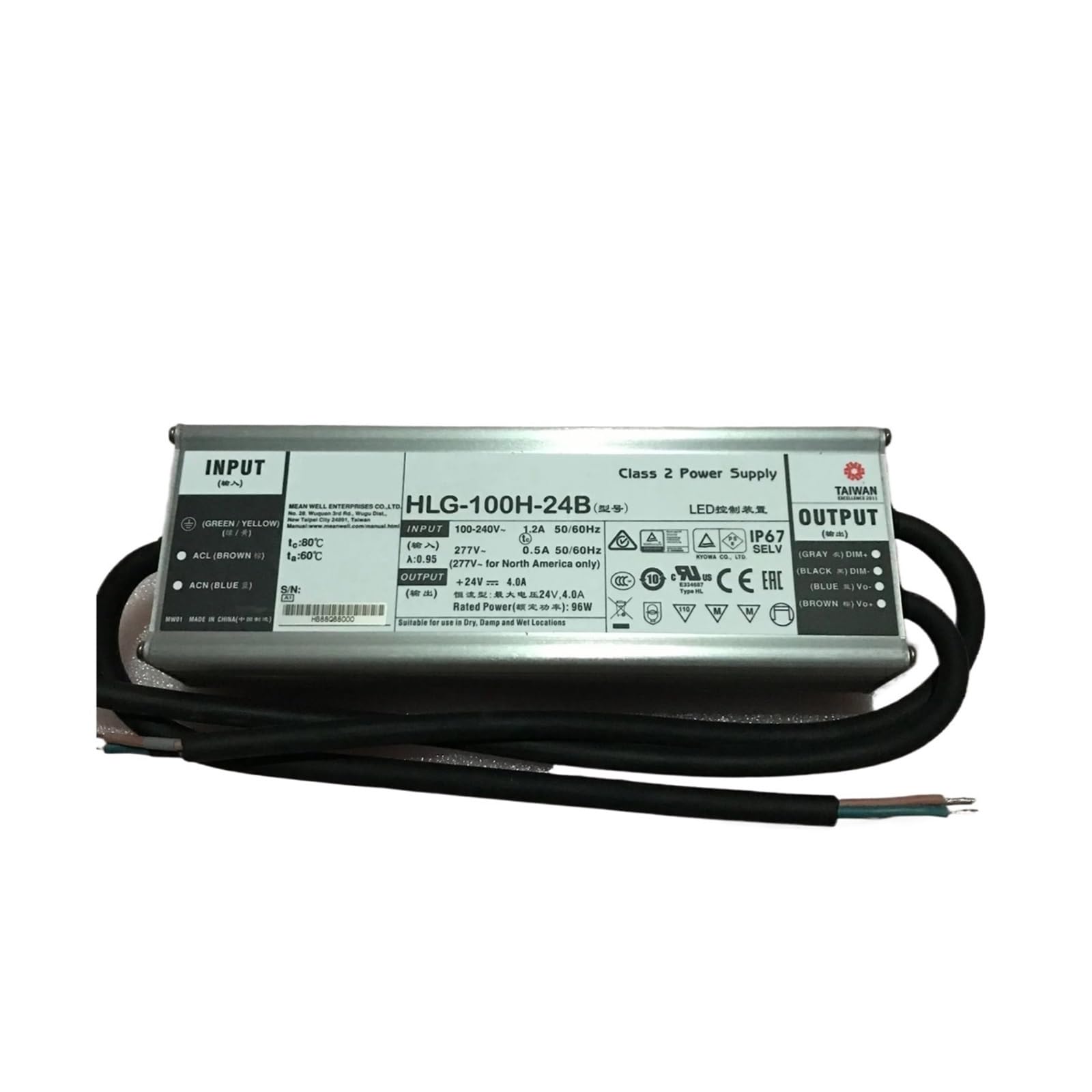BRODEFUP LED power supply HLG-100H-20B HLG-100H-24B HLG-100H-30B HLG-100H-36B HLG-100H-42B HLG-100H-48B HLG-100H-54B 100W(HLG-100H-30B)