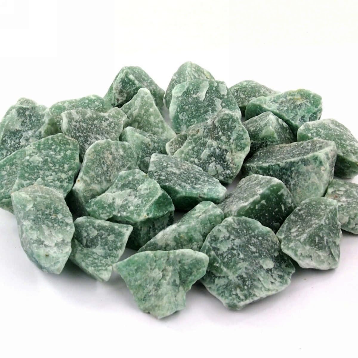 Aventurin Rohsteine grün Ø ca. 30 – 50 mm Edelsteine Heilsteine Wassersteine Glückssteine (Packung Nr. 4 mit 5 Kg)