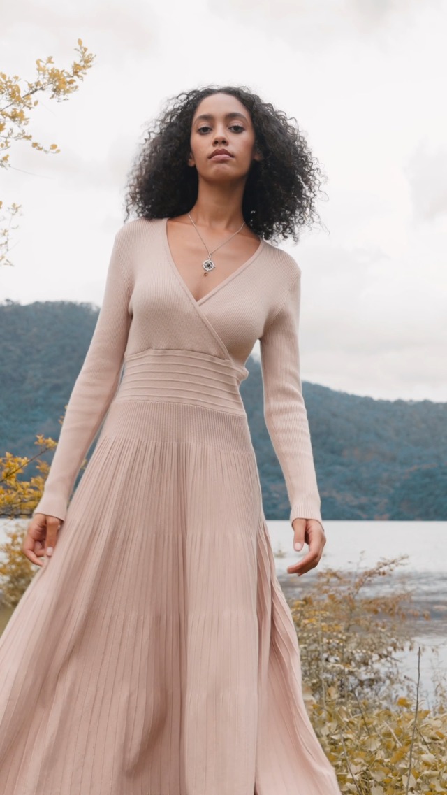 long fall dresses plus size Plus Size Empire Waist Chiffon Maxi Dress with Long Lantern Sleeves –  Ever-Pretty Plus