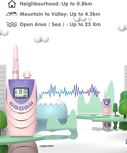 Miniatura 4 de Walkie Talkies para niños con batería recargable de iones de litio, juguetes para niñas de 5 a 16 años, regalos de Halloween, Navidad, cumpleaños,