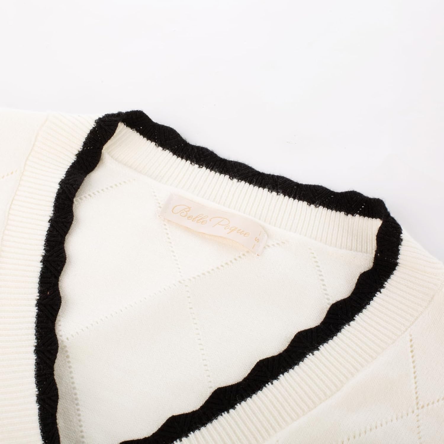 Belle Poque Long Sleeve Cardigan Sweater for Women Button Down V Neck Floar Cardigan Cropped Cardigan Shrugs - Image 3