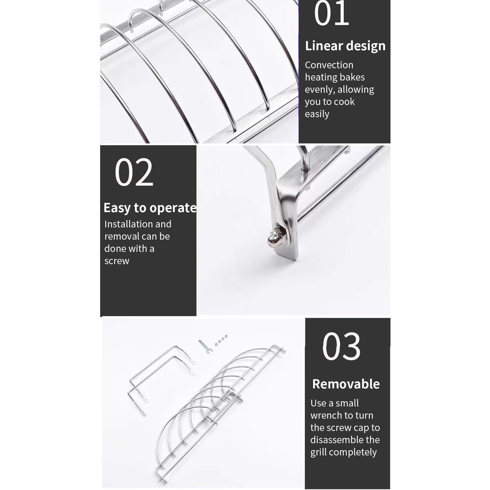 Griglia per Costole in Acciaio Inox
