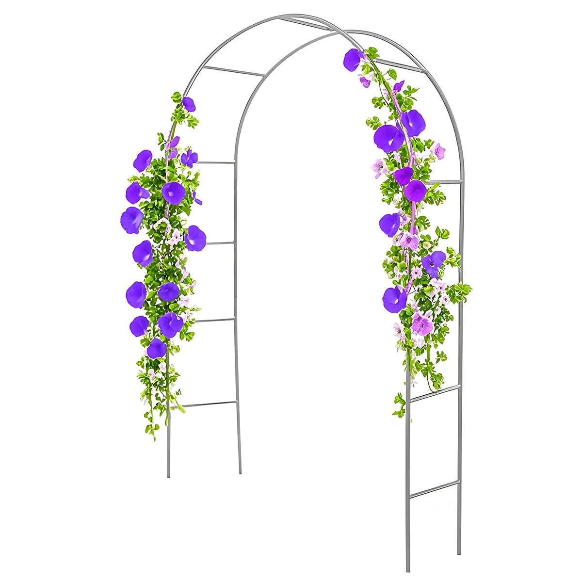 Arche de jardin en métal de 2,3 m de haut avec treillis en fer modulable