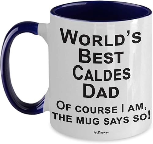 Caldes Rabbit Coffee Mug - World's Best Bunny Dad - Two Tone Mug