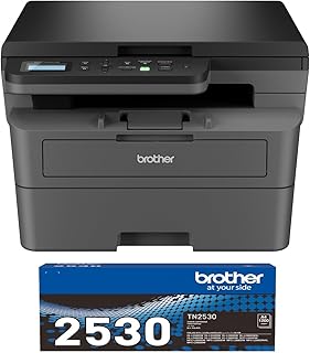 Brother HL-L2464DW Wireless Mono Printer with Black Toner (Up to 1200 Pages)