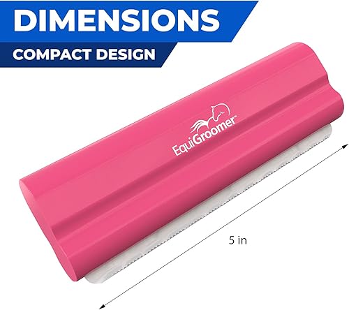 Miniatura 3 de EasyGroomer - Cepillo para quitar pelos para perros y gatos, color rosa, herramienta de capa interior para mascotas grandes y pequeñas, peine que