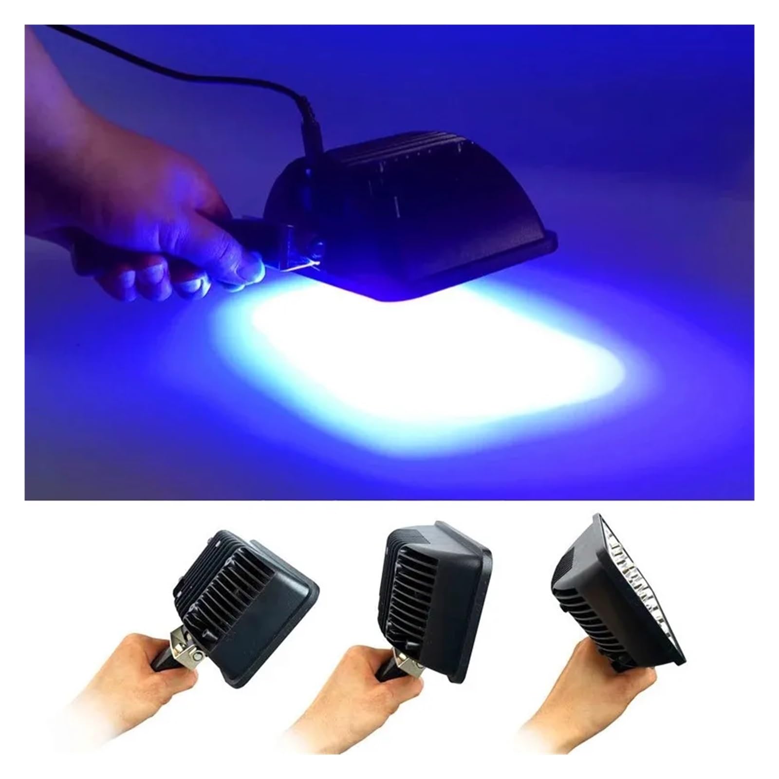 Lámpara de curado UV de 300 W, luz LED Ultravioleta de 405 NM, 365 NM y 395 NM. Adhesivo UV, Resina de Aceite Verde, epoxi, impresión 3D, Soldadura, OCA, detección de Grietas.(395 NM)