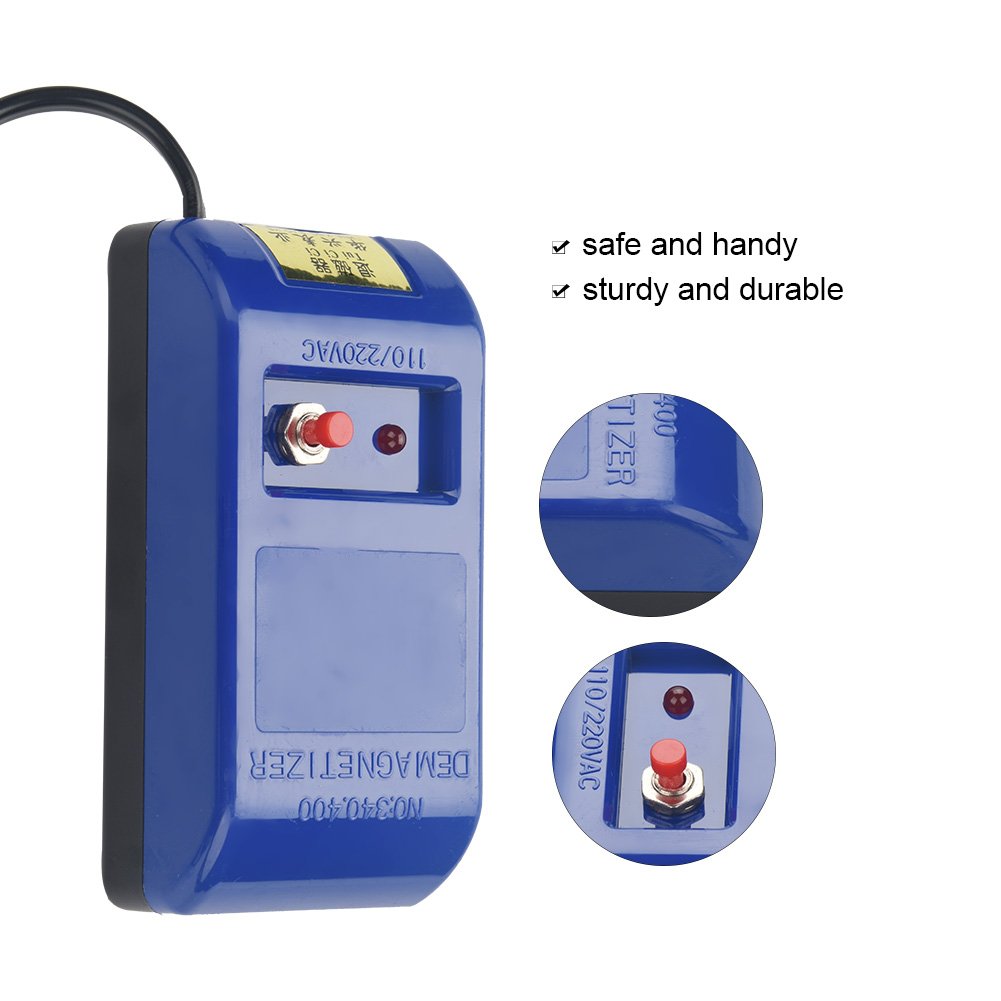 Dilwe Demagnetizzatore,Smagnetizzatore Professionale Strumento di Smagnetizzazione Riparazione Orologio da Polso Professionale 110 / 220v