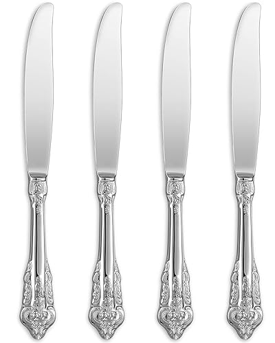 KEAWELL Gorgeous Dinner Knife, Set of 4, 18/10 Stainless Steel,