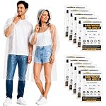 40% Thicker Emergency Rain Ponchos Family Pack