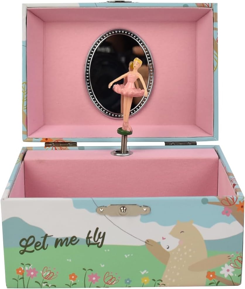 musical jewelry box for girls dance recital gifts for girls, ballerina jewelry box, birthday gift - Ballet Girl Musical Jewelry Box.