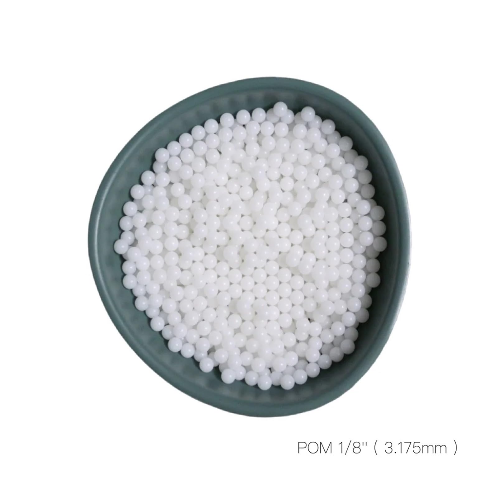 Sfere solide in plastica Delrin POM da 3,175 mm, per valvole a sfera e cuscinetti a basso carico (500 pezzi)