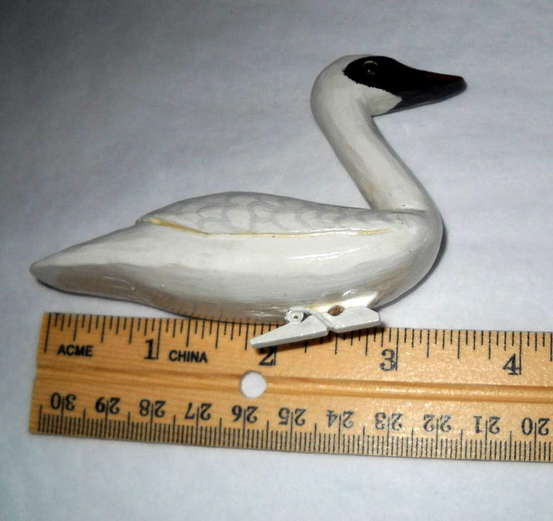 Swan Christmas Ornament, Wood Carving